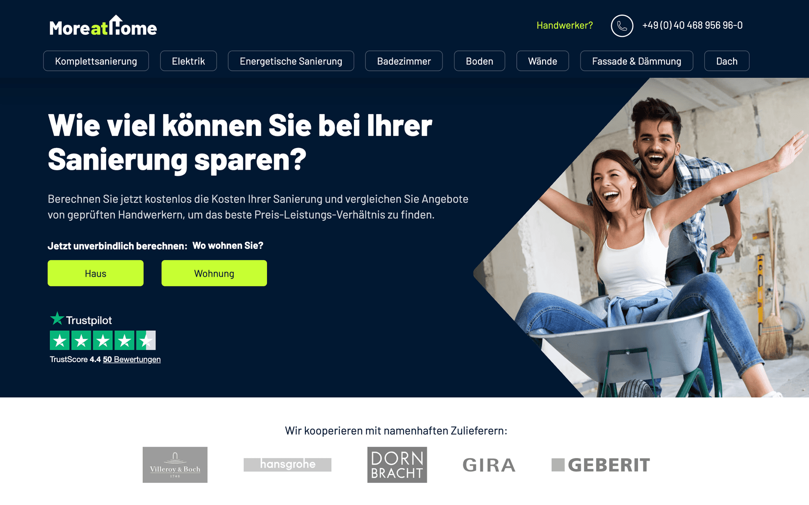 More at Home auf Desktop
