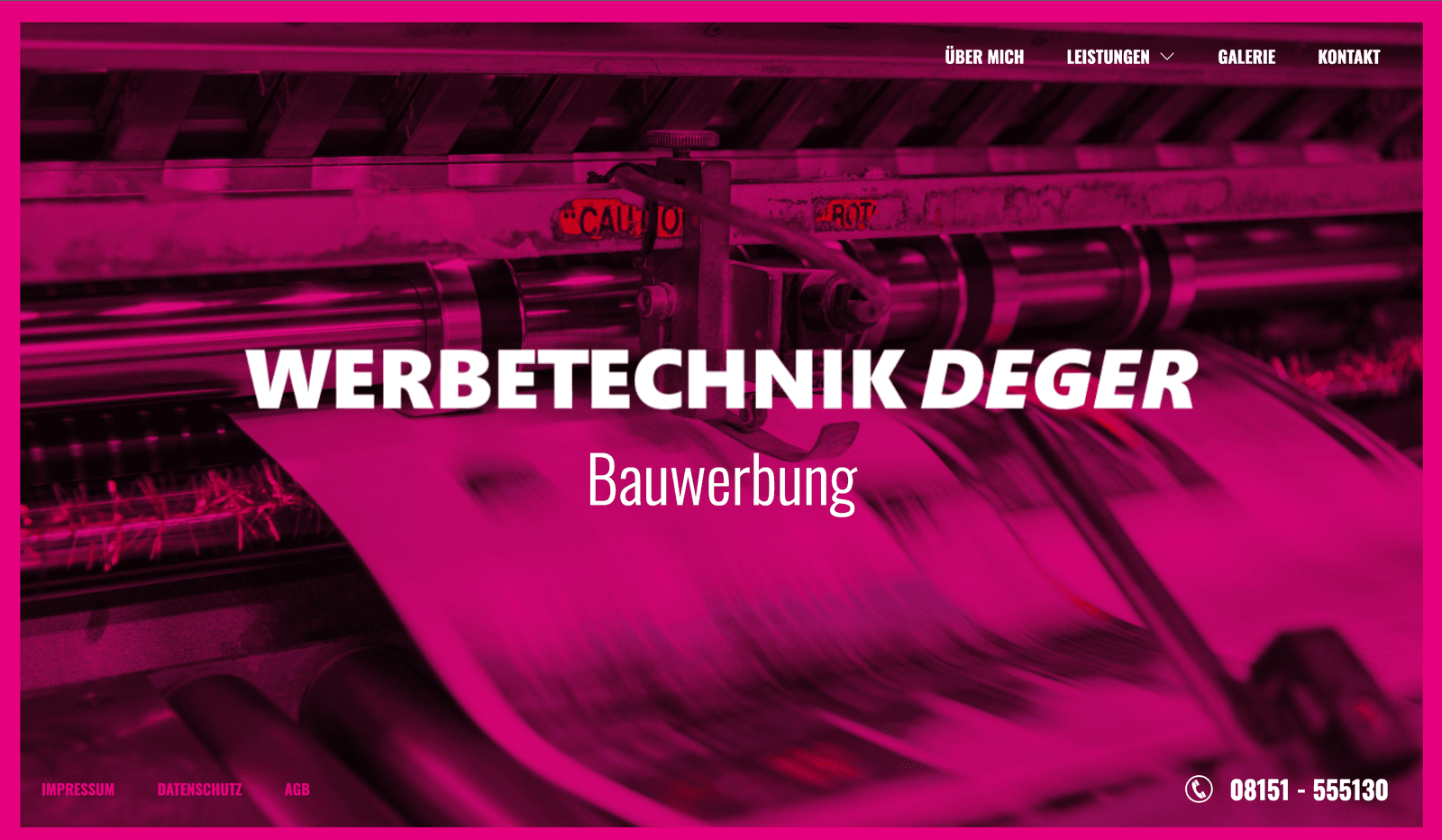 Werbetechnik Deger auf Desktop