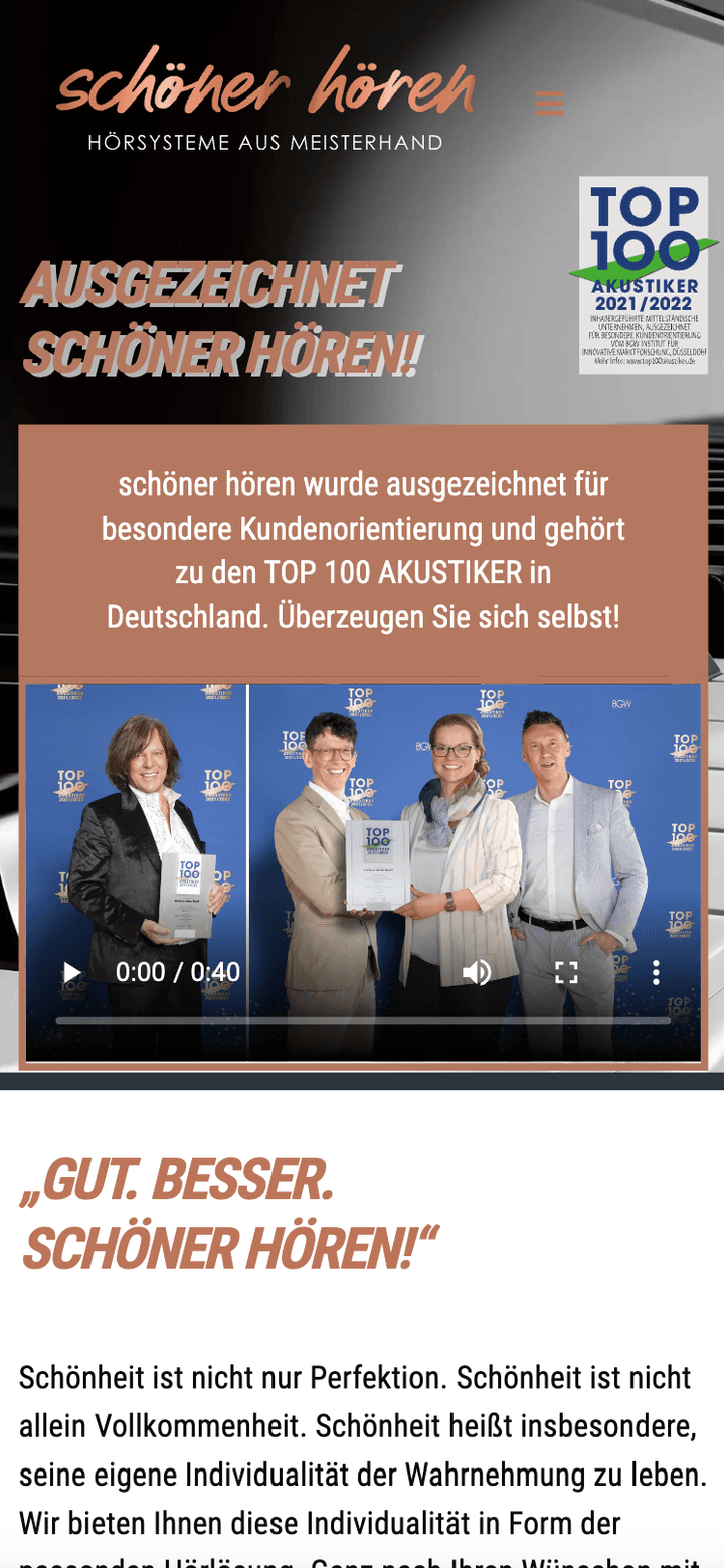 Schöner Hören auf Mobilgeräten